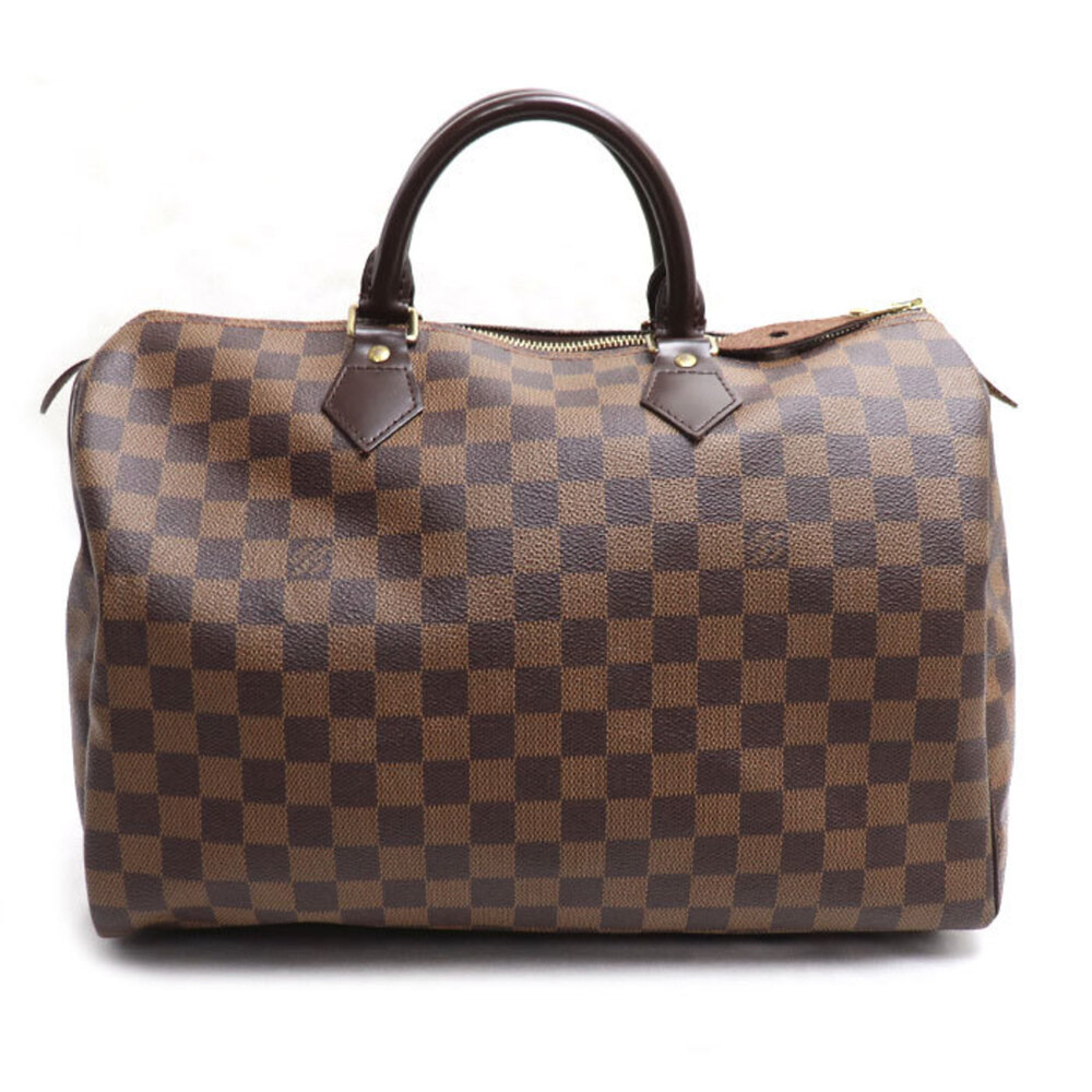 LOUIS VUITTON Brown Damier Speedy 35 Boston Bag